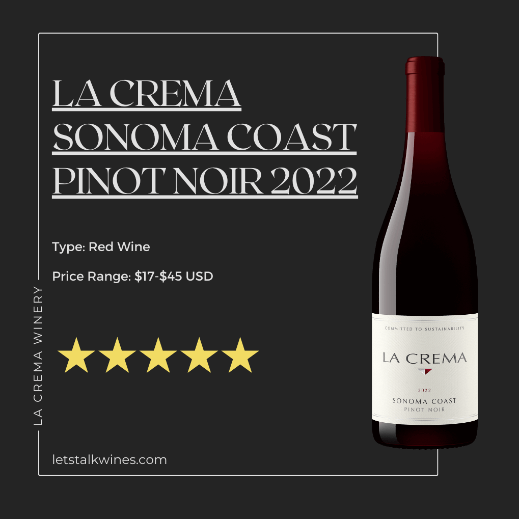 La Crema Sonoma Coast Pinot Noir 2022