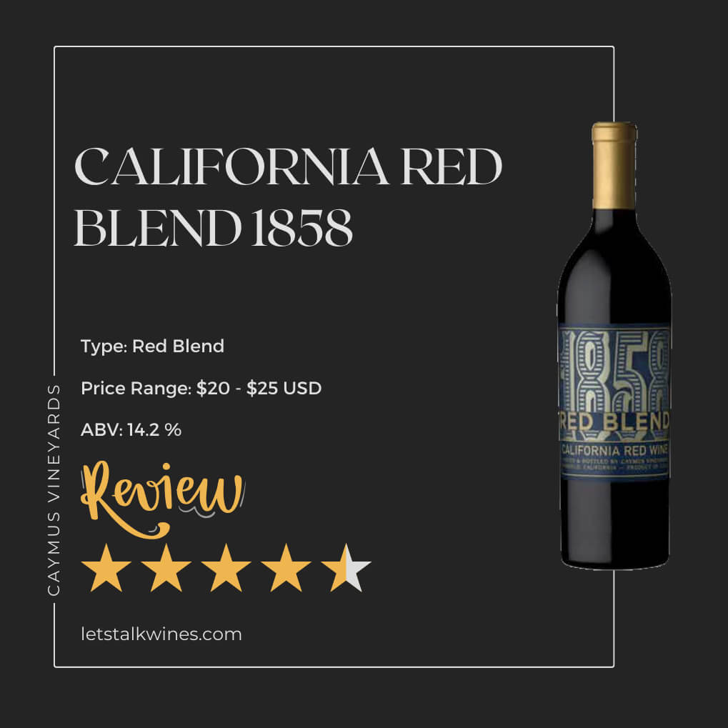 1858 California Red Blend Review