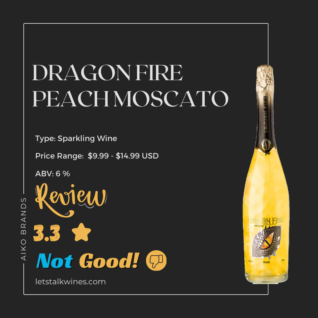 Dragon Fire Wine Peach Moscato Review
