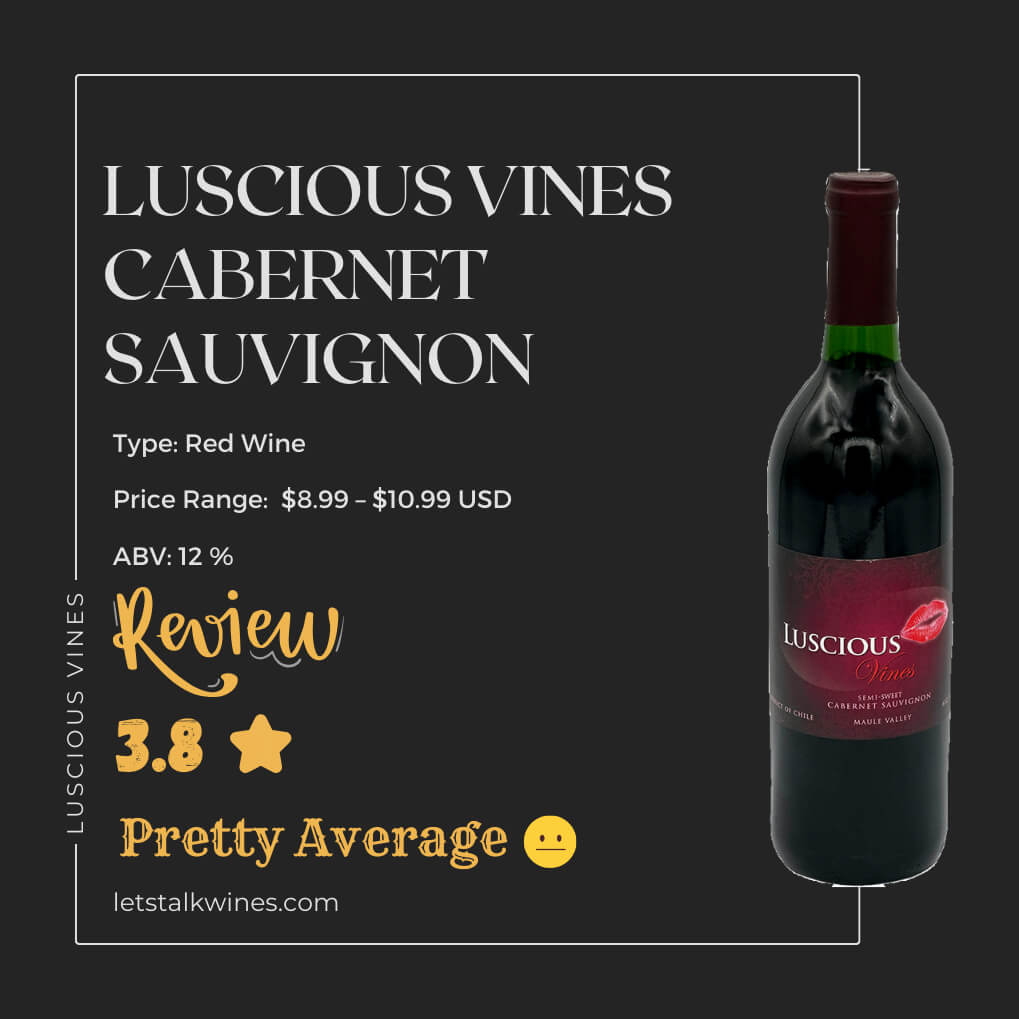 Luscious Wine Cabernet Sauvignon Review